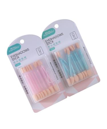 Mipcase 24pcs Eye Shadow Disposable Eyeshadow Wands Women Eyeshadow Brush Makeup Brush Sponge Brush Miss Mix