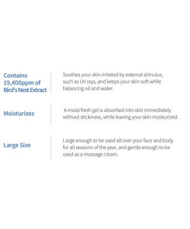 SNP Intensive Bird Nest Soothing Gel - Maximum Cooling & Moisture for Sensitive Skin - Sun Relief - 300g - Buy Online on GoSupps.com