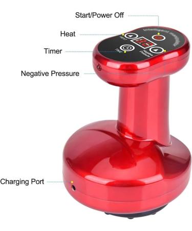 Electrical Cupping Set - 3 Massage Heads Adjustable Suction & 9-Stage Temperature Control for Full-Body Relaxation & Muscle-Skin Lift - International Shipping Available - Buy Online on GoSupps.com