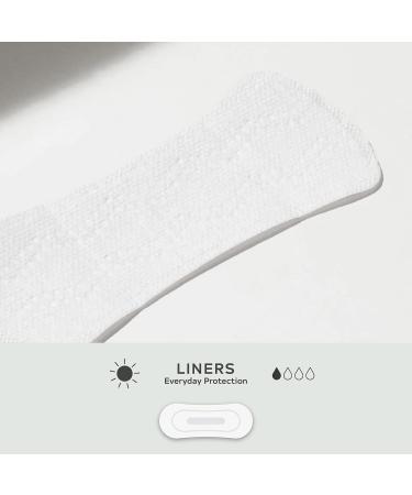 Grace & Green Organic Cotton Panty Liners - Ultra Thin, Biodegradable, Individually Wrapped - 24 Count Pack - Plastic-Free - Buy Online on GoSupps.com