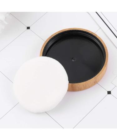Healifty Talcum Powder Puff Powder Box with Puff Bamboo Eco Friendly Powder Puff for Baby Women - Buy Online on GoSupps.com