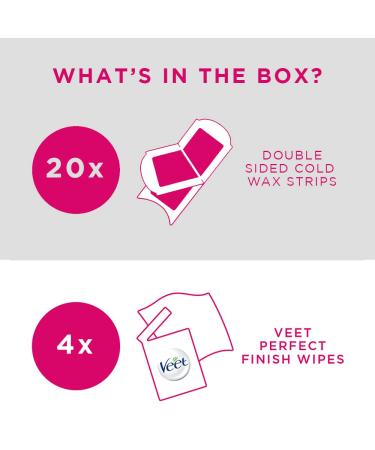 Veet Full Body Waxing Kit - 20 Strips for Normal Skin - Buy Online on GoSupps.com