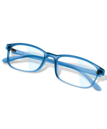 JEERO Blue Light Blocking Glasses - Lightweight TR-90 Frame Computer Glasses, Anti Eyestrain & UV Glare, TV/Phone/Gaming Eyeglasses for Women Men, Non-Prescription