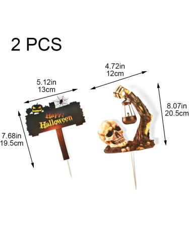1 Set Halloween Cake Topper Cake Decorations Ghost Skull Cake Decorations Cupcake Topper for Halloween Party Supplies Decor - Buy Online on GoSupps.com