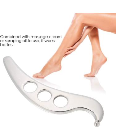 Stainless Steel Gua Sha Massage Tool for Pain Relief | Facial & Body Physiotherapy Wiping Plate with Cloth Bag | International Shipping Available - Buy Online on GoSupps.com