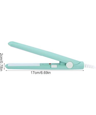 Ejoyous Portable 2 in 1 Mini Hair Straightener - 190 Ceramic Tourmaline Flat Iron & Curler for Short Hair & Bangs | Matcha Green | International Shipping Available - Buy Online on GoSupps.com
