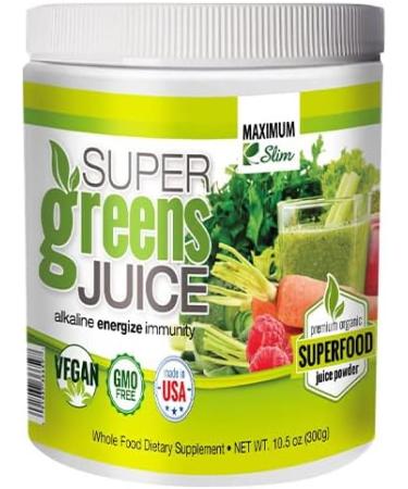 MaximumSlim Fat Burning Supergreens: Boost Energy, Enhance Health - 27 Natural Nutrients - Buy Online on GoSupps.com