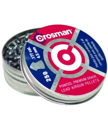 Crosman P177 .177-Caliber Pointed Pellets (250-Count) , Black