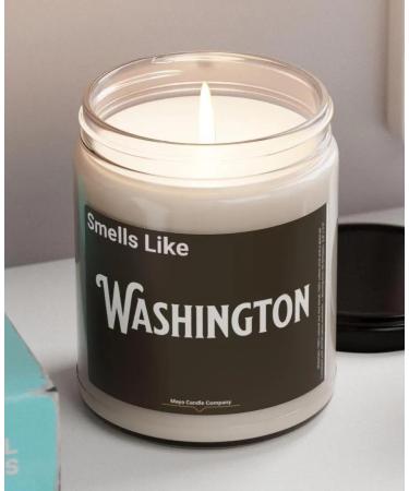 Natural Scented Soy Candle (9oz) - Washington Fragrance (Atlantis Whisper) | Eco-Friendly & Long-Lasting Aroma - Buy Online on GoSupps.com