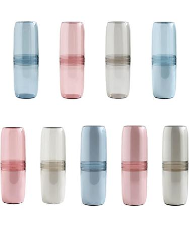 Digjobk Multifunctional Toothbrush Mug & Case - Dustproof Hygienic Toothbrush Holder for Home & Travel - Gray - Buy Online on GoSupps.com