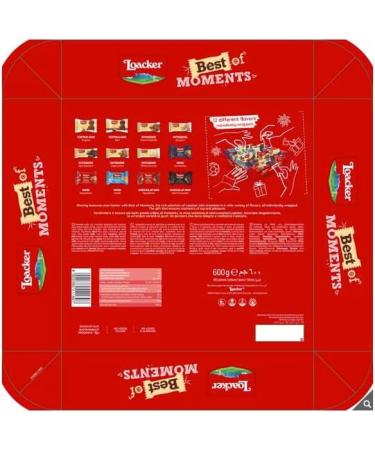 Loacker Best Of Moments Assortment | 12 Flavours | Individually Wrapped | No Added Colours or Flavours | 600g - Buy Online on GoSupps.com