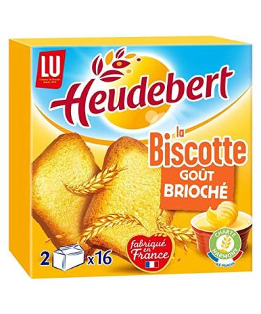 LU Heudebert Pack of 4 Biscotte Brioche Flavor 290 g