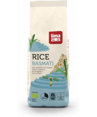  Lima Lima Organic basmati rice partially polished (2 x 500 g) - Buy Online on GoSupps.com