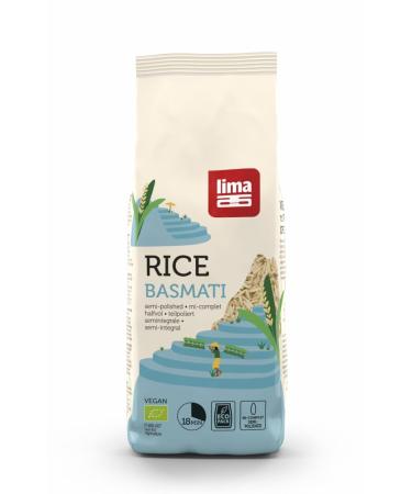 Lima Lima Organic basmati rice partially polished (2 x 500 g)