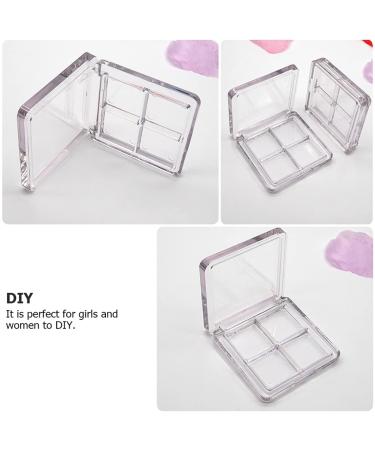 Beaupretty 6-Compartment Lipstick & Eyeshadow Palette Holder Clear Makeup Organizer for Pigment Trays & Travel - Buy Online on GoSupps.com