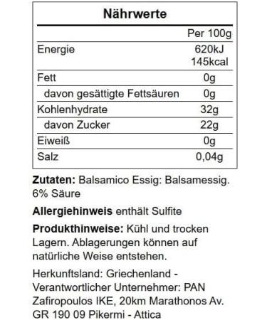  Generisch Balsamic vinegar (3 x 250 ml (dark)) - Buy Online on GoSupps.com