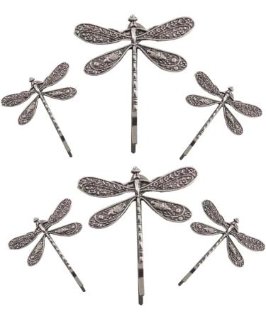 JKKzzLIE 6 Pieces Retro Dragonfly Hairpin Silver Vintage Hair Clips Cute Hair Styling Pins for Girls and Women - Buy Online on GoSupps.com