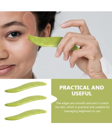 Buy Beaupretty 3pcs Gua Sha Set - Jade Scraping Boards Facial Spatula & Body Massager for Effective Acupoint Therapy & Muscle Relief - Buy Online on GoSupps.com