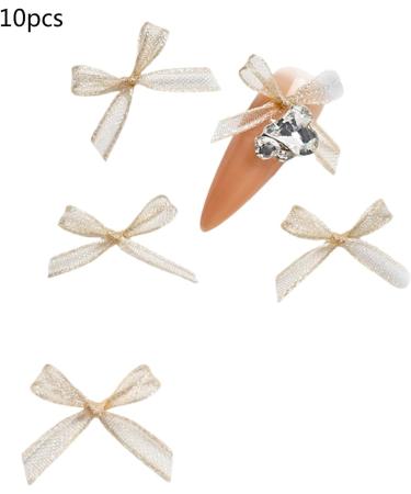 10x/Set Organza Bowknot Nail Black White Nails Art Nails Art Decoration Nail Supplies For Salons 10x Organza Bowknot Nail Nails Art Nail Supplies For Home - Buy Online on GoSupps.com