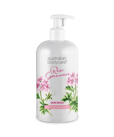 Australian Bodycare Skin Wash Professional 500 ml | Tea Tree Oil + Rose Body Wash for the Skin | Relieves Spots and Pimples Acne Body Odor & smelly feet | Effective after shaving and waxing