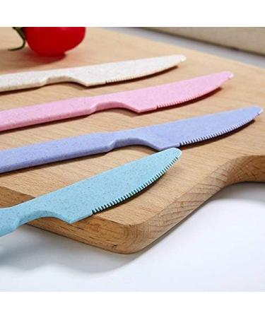 ECOSTAR Reusable Utensils Set with Case - BPA-Free Wheat Straw Cutlery Set for Office, Dorm & On-the-Go - Eco-Friendly Knife, Spoon, Fork (Beige 1) - Buy Online on GoSupps.com