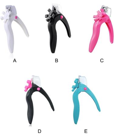 False Nail Clippers Stainless Steel Head Plastic Handle DIY Fake Manicure Trimmer Beginner Reusable Trimming Scissors Tool Black - Buy Online on GoSupps.com