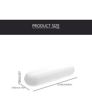 Gleavi Electric Toothbrush Holder Case - 4 Pack Portable Hard Shell Toothbrush Box White PP Travel Storage for Electric Toothbrushes - Buy Online on GoSupps.com