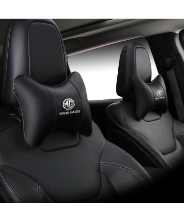 AYHYA Car Neck Pillow For MG 5 20202025 Soft Leather Headrest Neck Pain Relief Headrest Support For While DrivingBlack Normal Black - Buy Online on GoSupps.com