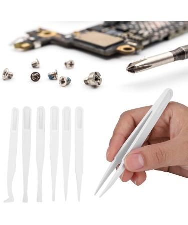 Fuckette Carbon Fiber Antistatic Tweezers Set - 6 Precision Tools for Electronics & Jewelry Repair - Buy Online on GoSupps.com