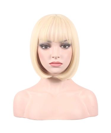 WildCos Short 12 Straight Synthetic Cosplay Wig - Blonde for Women - Buy Online on GoSupps.com