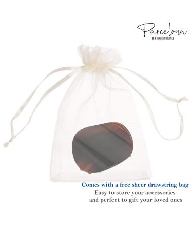 Parcelona France Onde Celluloid Tortoise Shell Hair Claw - 2 3/4 Inch - Buy Online on GoSupps.com