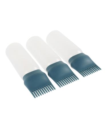 Veemoon 3 Pi ces Bouteille Applicateur Huile Cheveux avec Peigne Int gr et Durable Distributeur pour Teinture et Shampoing Sec Usage Domestique et Voyages Lot de Vert Fonc