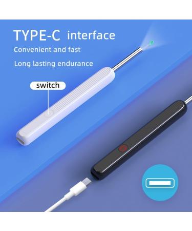 Intelligent Visual Ear Sampling Stick Ear Wax Removal Tool WiFi Link APP Visibility high-Definition Pixels Capable of Taking Photos/Videos (Black 8-Piece Set) 8-piece set Black - Buy Online on GoSupps.com