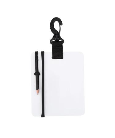 Diving Writing Slate Board, Diving Dive Writing Slate Portable Sports Diving Board with Swivel Clip and Graphite Pencil for Diving Swimming Accessory