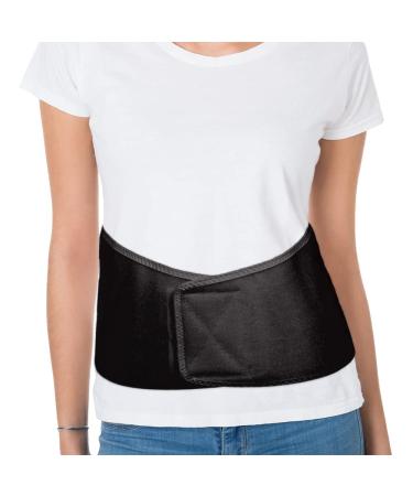 BodyMed Sure-Fit Two-Pull Lumbosacral Support Black Regular Lower Back Stabilizer Secure Lumbar Wrap to Support & Stabilize Core Muscles All-Day Support at Home in The Office & Gym