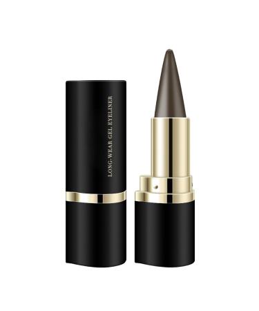 WJnflQN Gel Liner Dark Defines lines waterproof eyeliner Dirtresistant makeup stick for outdoor party night work home daily use travel wedding brown
