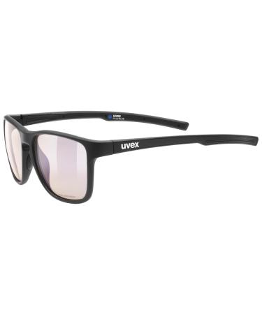 uvex lvl up BLUE CV - gaming glasses for men and women - with blue light filter - contrast-enhancing - black matt/yellow - one size