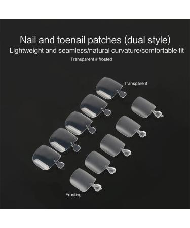 240x False Fake Artificial Toe Nails Tips French Foot Tips Professional Nail Art Decor Full Cover Toenails Manicure - Buy Online on GoSupps.com