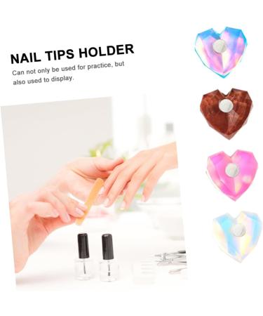 FRCOLOR 4 Sets Nail Practice Holder Clear Stand Nail Polish Holder Magnetic Holder Nail Stand for Practice Crystal Base Holder Nail Art Practice Holder Manicure Practice Stand - Buy Online on GoSupps.com