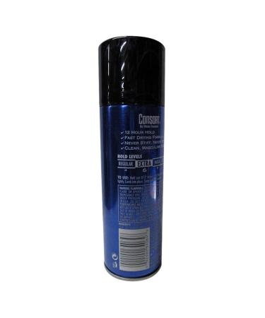 Consort for Men Hair Spray Aerosol Extra Hold 8.3 oz (Pack of 6) - Long-lasting Styling & Hold - Buy Online on GoSupps.com