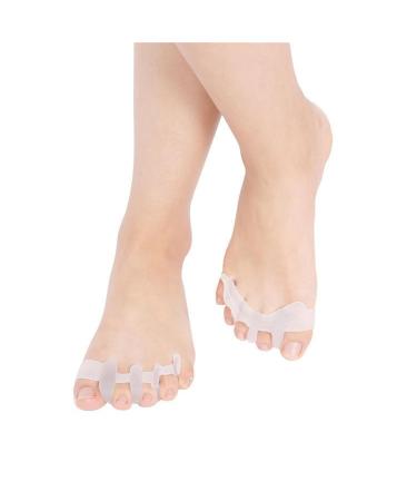 Toe Separator Silicone for All Toes - Hallux Valgus Correction | Soft Gel BPA-Free 2 Pairs - Buy Online on GoSupps.com
