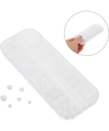  PAMINGONO 2 Boxes Manicure Beads Nail Art Beads Nail Art Charms Beige - Buy Online on GoSupps.com