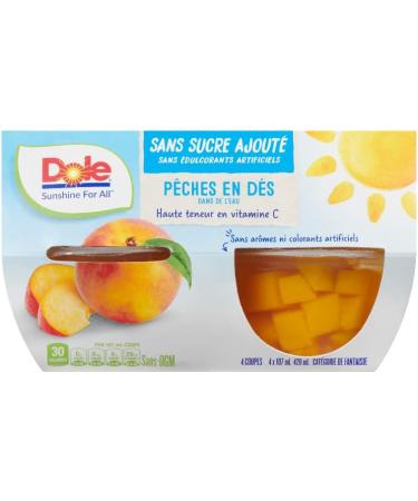 Dole Fruit Bowls Diced Peaches in Water No Sugar Added Healthy School Snacks 107ml 24 Cups Packaging May Vary Diced Peaches 107mL (24 Total Cups) - Buy Online on GoSupps.com