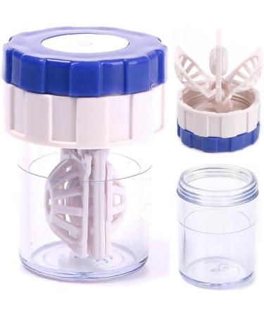 Blue Contact Lens Cleaning Case - Perfect Outdoor Accessory for On-the-Go Care - Buy Online on GoSupps.com