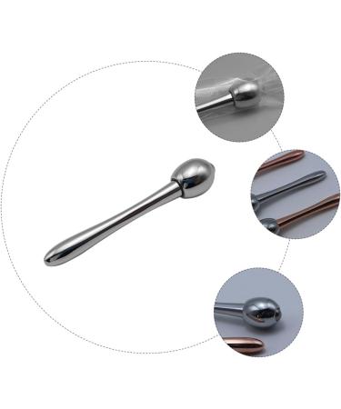 Minkissy Eye Cream Roller Ball Massage Stick - Skin Care Tool for Puffiness Relief & Brightening - 7.8x6cm Silver Eye Massager for Women - Buy Online on GoSupps.com