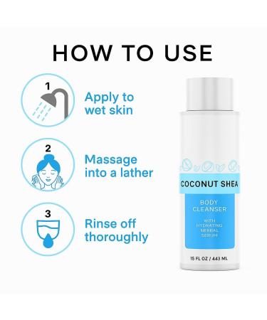 Coconut Shea Hydrating Body Cleanser 15 fl. oz - Buy Online on GoSupps.com