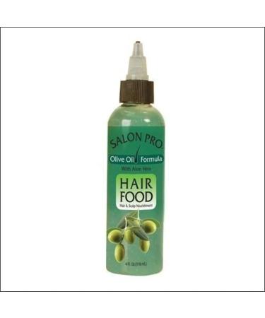 Salon Pro Hair Food, Olive Oil Formula With Aloa Vera, 4 Ounce
