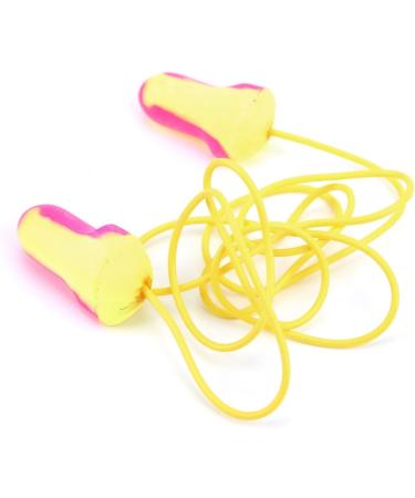 10 Pairs 32dB Noise Reduction PU Foam Earplugs with Cable - Ideal for Sleeping and Hearing Protection - Buy Online on GoSupps.com