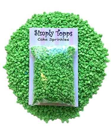 simply topps Green Confetti Edible Sugar Sprinkles 25g Cake & Cupcake Decorations - Buy Online on GoSupps.com