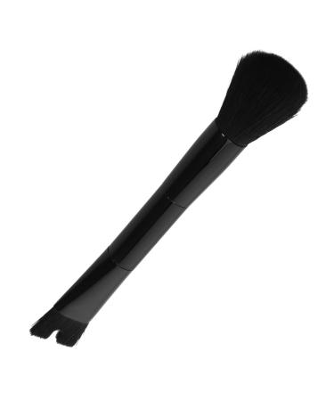 FRCOLOR Makeup Brush Concealer Brush highlight paint Powder Brush foundation highlight brush powder brush all Black aluminum tube double head powder foundation cosmetic 13.50X2.50X2.00CM Black